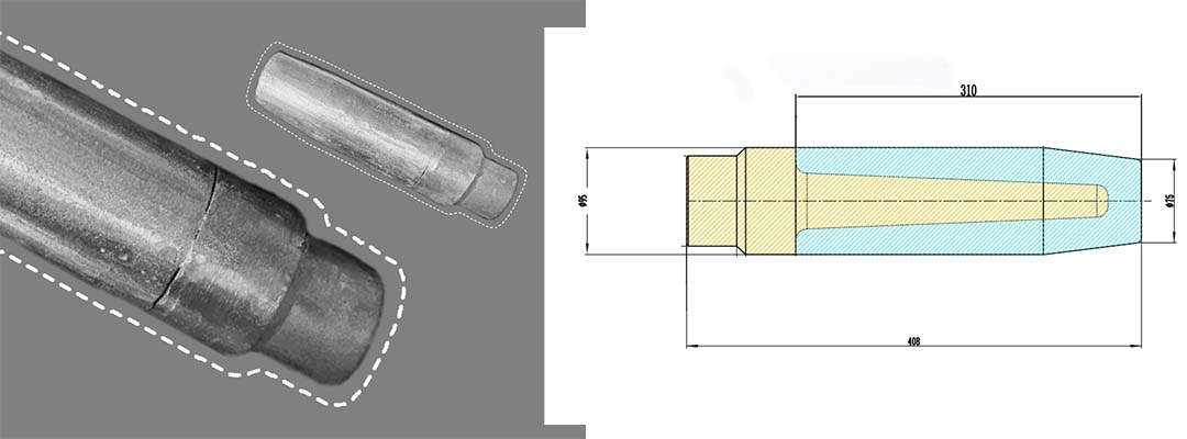 铬钼镍稀土合金打壳锤头